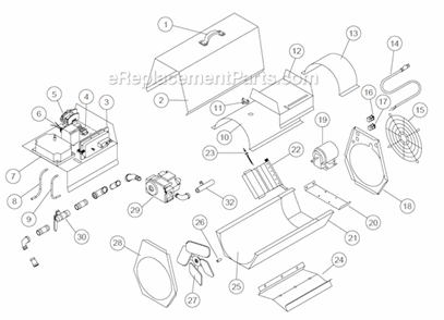 Part Location Diagram of 3337GP Sure Flame Green Start Switch